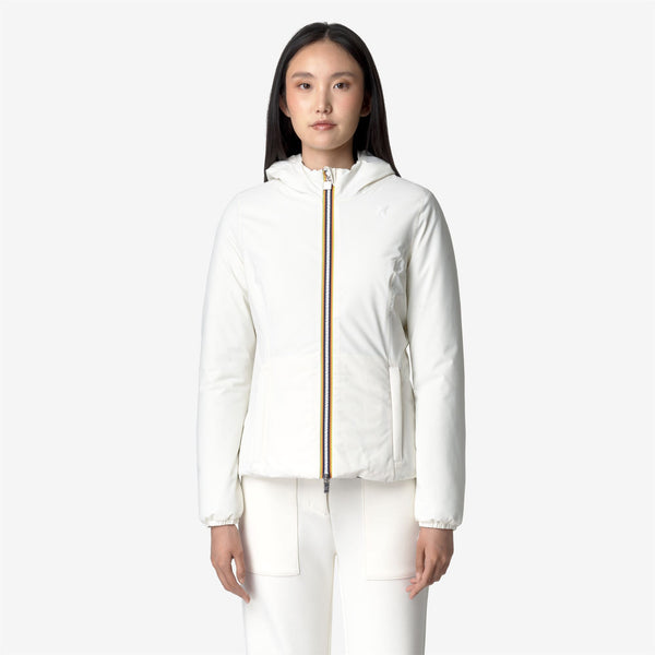 K Way LILY ST WARM REVERSIBLE WHITE GARDENIA-BLACK PURE