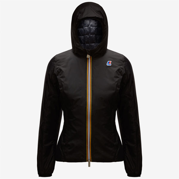 K Way LILY THERMO PLUS.2 REVERSIBLE BLACK PURE-BLUE DEPTH