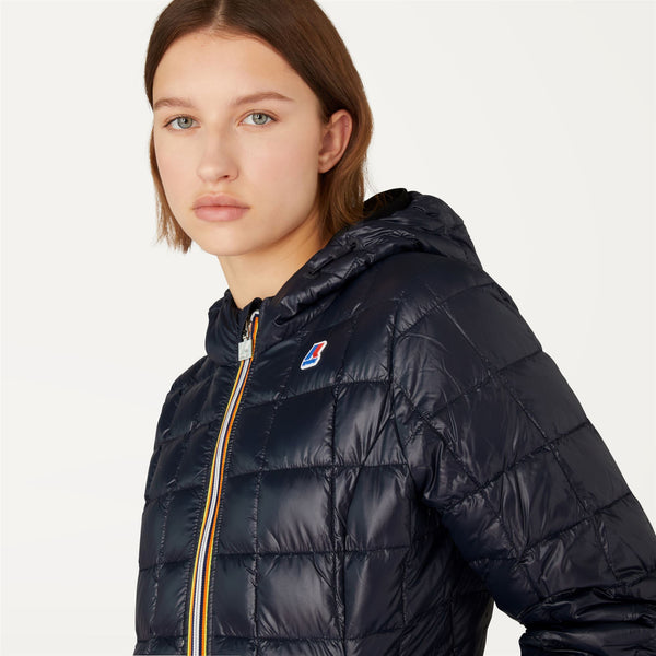 K Way LILY THERMO PLUS.2 REVERSIBLE BLACK PURE-BLUE DEPTH