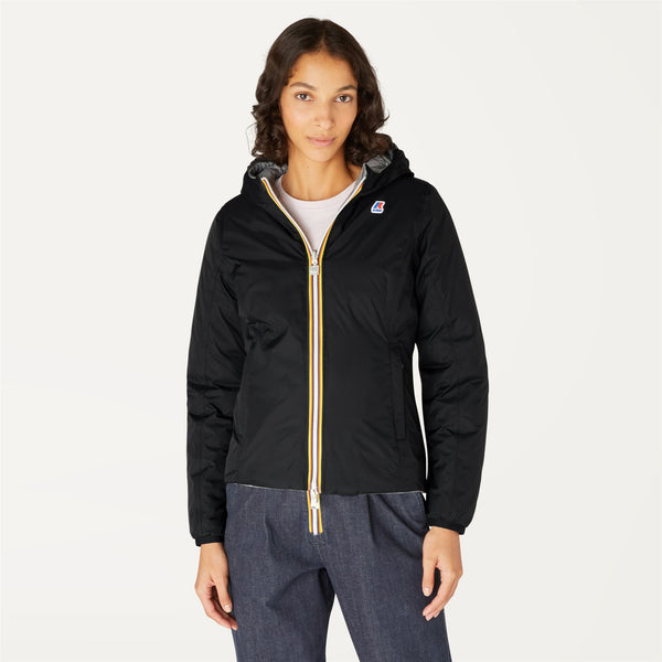 K Way LILY THERMO PLUS.2 REVERSIBLE BLACK PURE-GREY MD STEEL