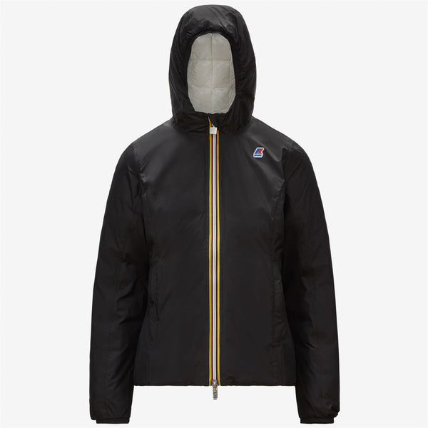 K Way LILY THERMO PLUS.2 REVERSIBLE BLACK PURE-WHITE MILK