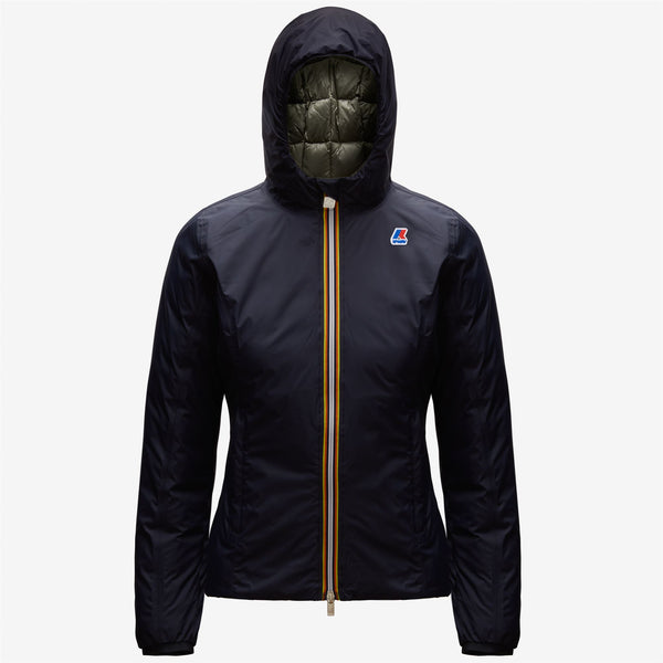 K Way LILY THERMO PLUS.2 REVERSIBLE BLUE DEPTH-BLACK TORBA