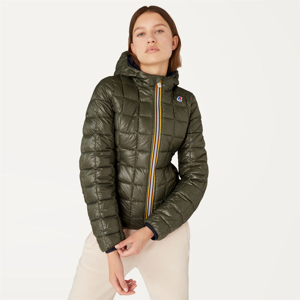 K Way LILY THERMO PLUS.2 REVERSIBLE BLUE DEPTH-BLACK TORBA