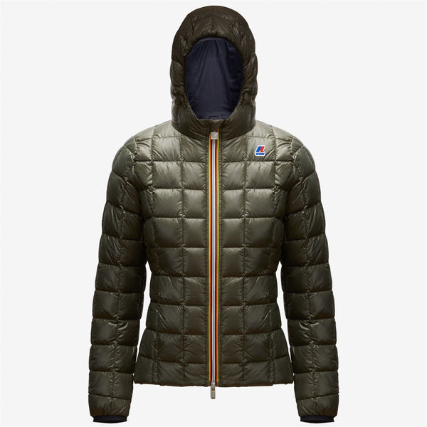 k way LILY THERMO PLUS.2 REVERSIBLE BLUE DEPTH-BLACK TORBA