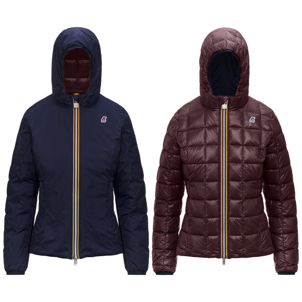 k way LILY THERMO PLUS.2 REVERSIBLE BLUE DEPTH-BROWN BLACKENED