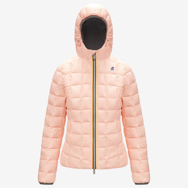 K Way LILY THERMO PLUS.2 REVERSIBLE GREY MD STEEL-PINK DAFNE