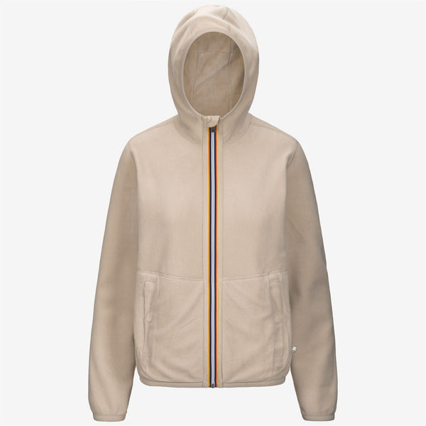 K Way LILY VELOUR POLAR REVERSIBLE BEIGE GREY-BEIGE GREY