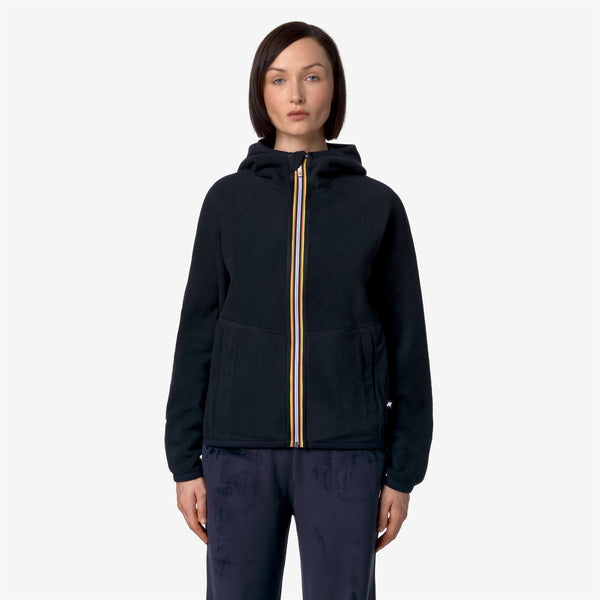 K Way LILY VELOUR POLAR REVERSIBLE BLUE DEPTH-BLUE DEPTH