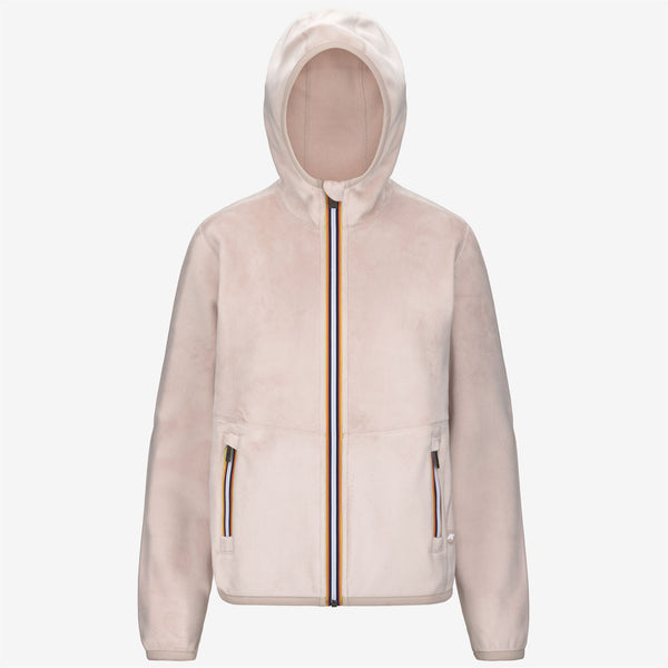 k way LILY VELOUR POLAR REVERSIBLE PINK TINT-PINK TINT