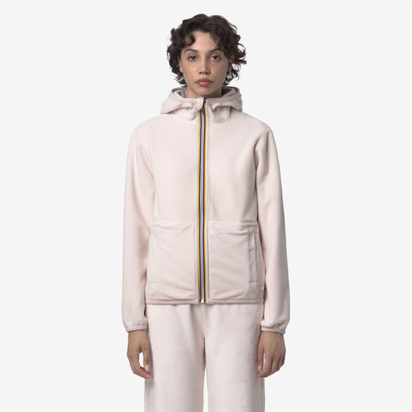 K Way LILY VELOUR POLAR REVERSIBLE ROSE HUSHED-ROSE HUSHED