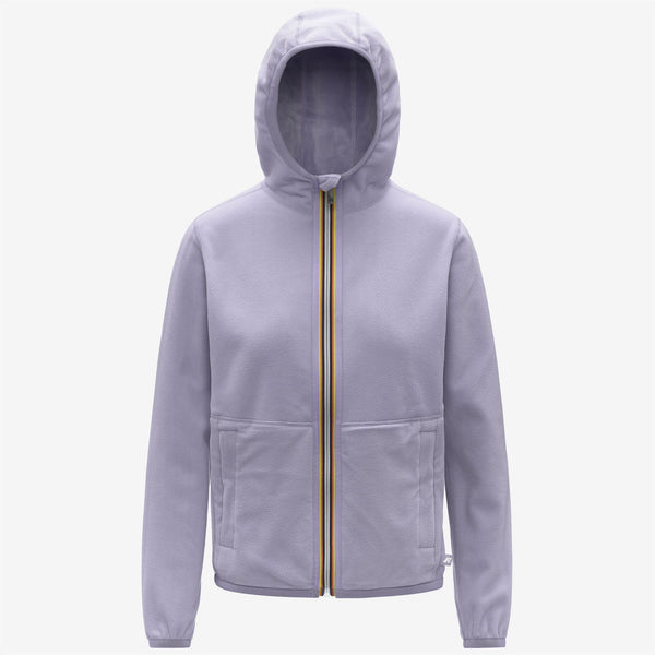 K Way LILY VELOUR POLAR REVERSIBLE VIOLET LAVANDER COMBO