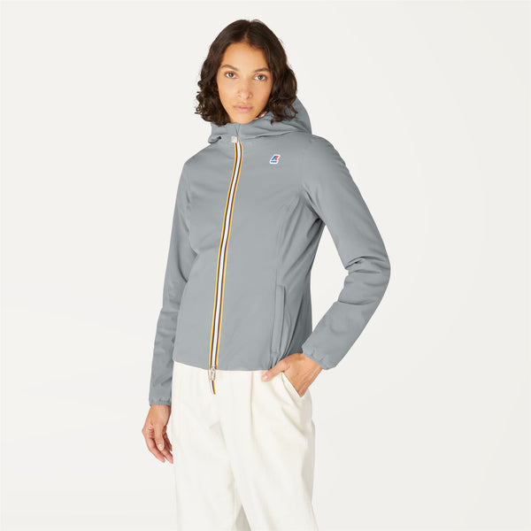 K Way LILY WARM REVERSIBLE GREY MD STEEL-PINK DAFNE