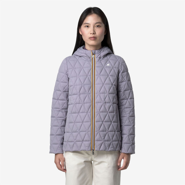 K Way MADLAINE DIAMOND QUILTED WARM VIOLET LAVENDER