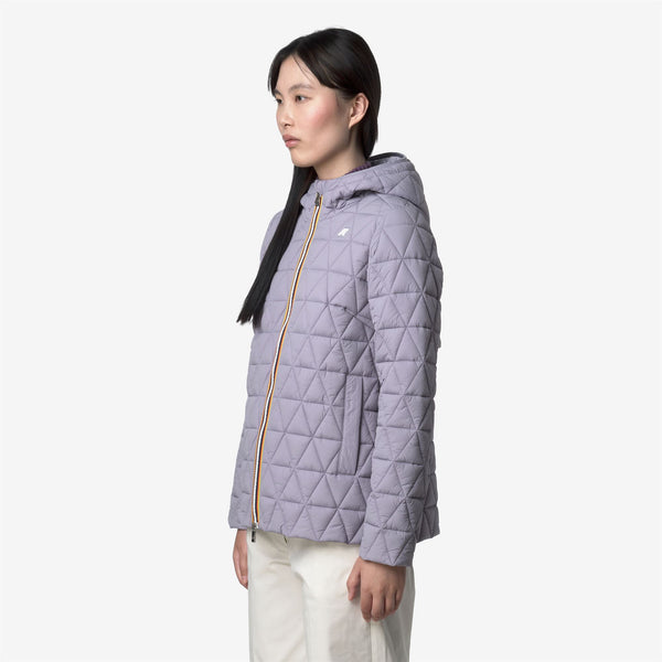 K Way MADLAINE DIAMOND QUILTED WARM VIOLET LAVENDER