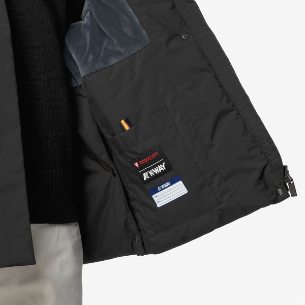 K Way MARLETTE SOFT TOUCH MARMOTTA BLACK PURE-BLUE AIRFORCE