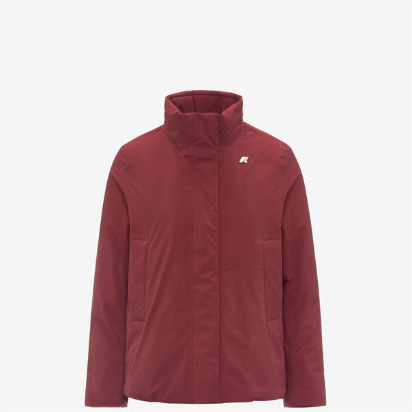 K Way MARLETTE SOFT TOUCH MARMOTTA RED SYRAH-GREY GOAT