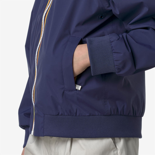 K Way P. AORELIAN STRETCH NYLON JERSEY BLUE DEEP COBALT