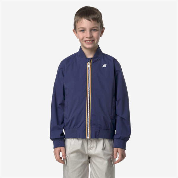 K Way P. AORELIAN STRETCH NYLON JERSEY BLUE DEEP COBALT