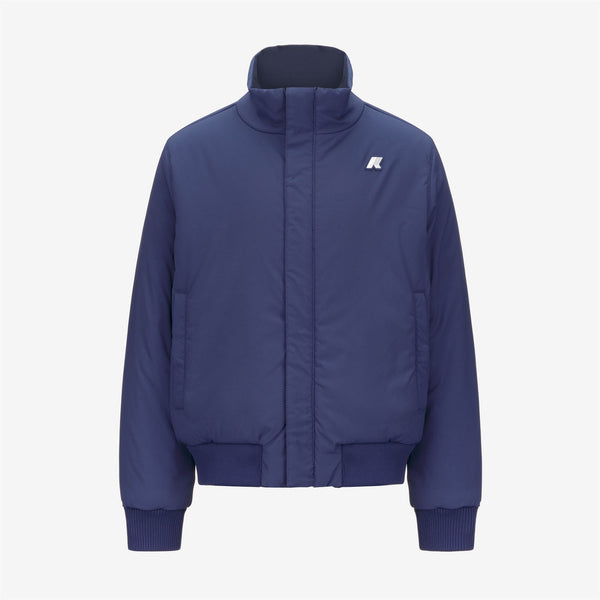K Way P. ARSENE ST WARM REVERSIBLE BLUE DEPTH-BLUE DEEP COBALT