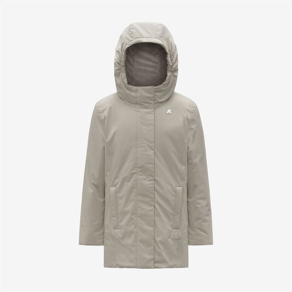 k way P. DENISE SOFT TOUCH MARMOTTA BEIGE CASHMERE-GREY GOAT