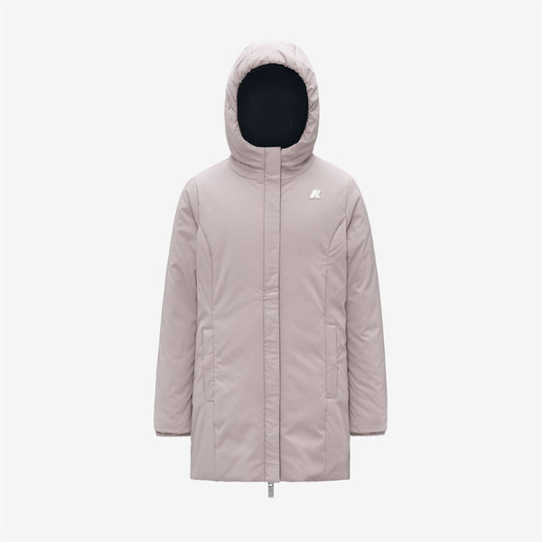 K Way P. DENISE ST WARM REVERSIBLE BLUE DEPTH-ROSE HUSHED