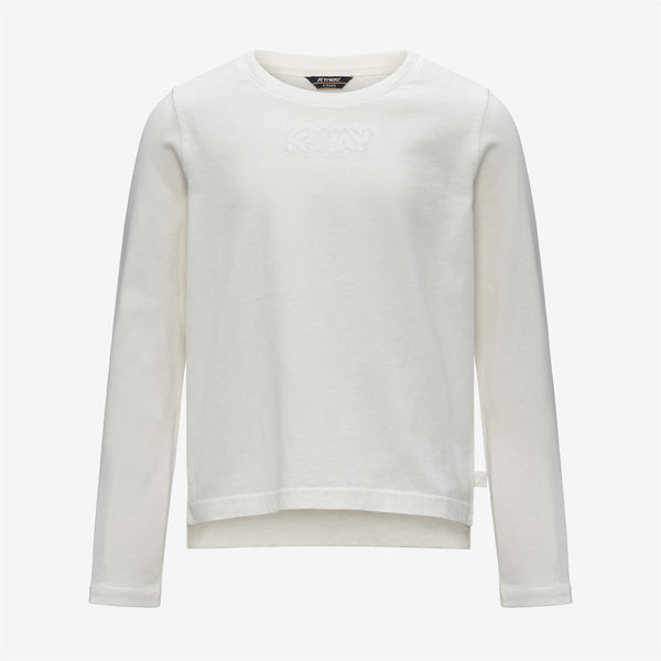 k way P. ELMERINE SHINY LETTERING PEACH WHITE GARDENIA