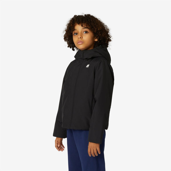 K Way P. JACK RIPSTOP MARMOTTA BLACK PURE-BLUE DEPTH