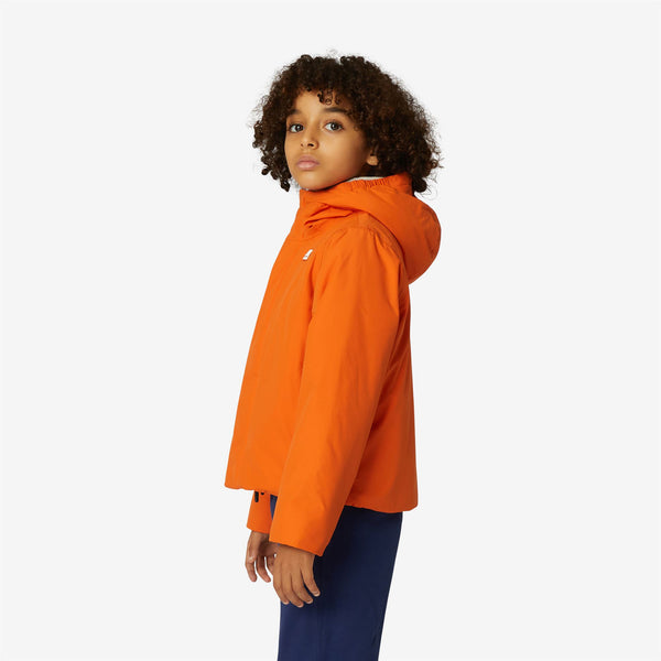 K Way P. JACK RIPSTOP MARMOTTA ORANGE RUST-GREY GOAT