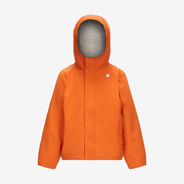 k way P. JACK RIPSTOP MARMOTTA ORANGE RUST-GREY GOAT