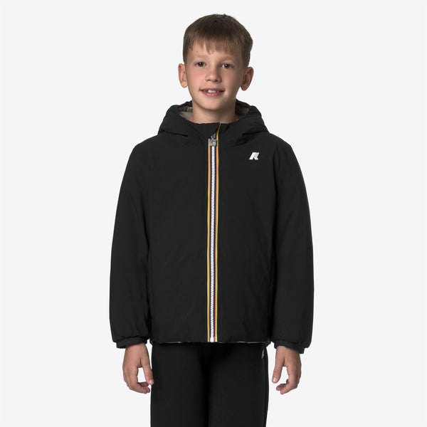 K Way P. JACK ST THERMO REVERSIBLE BLACK PURE-GREEN OAK