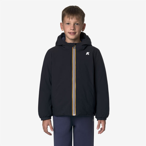 K Way P. JACK ST THERMO REVERSIBLE BLUE DEPTH-BLUE DEEP COBALT