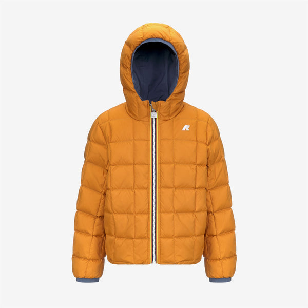 K Way P. JACK ST THERMO REVERSIBLE GREY BLUE AVIO-YELLOW INCA