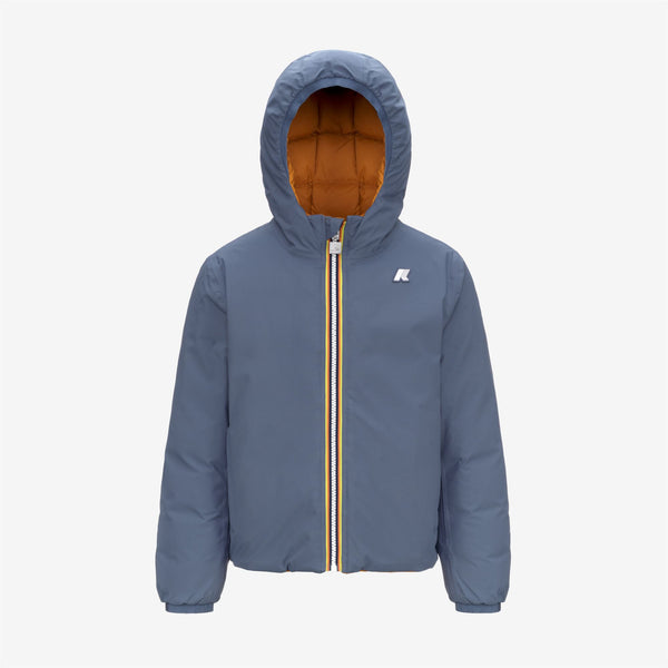 k way P. JACK ST THERMO REVERSIBLE GREY BLUE AVIO-YELLOW INCA