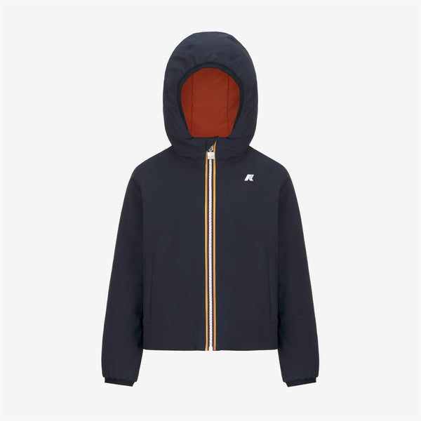 k way P. JACK ST WARM REVERSIBLE BLUE DEPTH-RED POMPEIAN