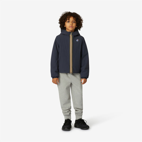 K Way P. JACQUES WARM REVERSIBLE BLUE DEPTH-GREEN BLACKISH