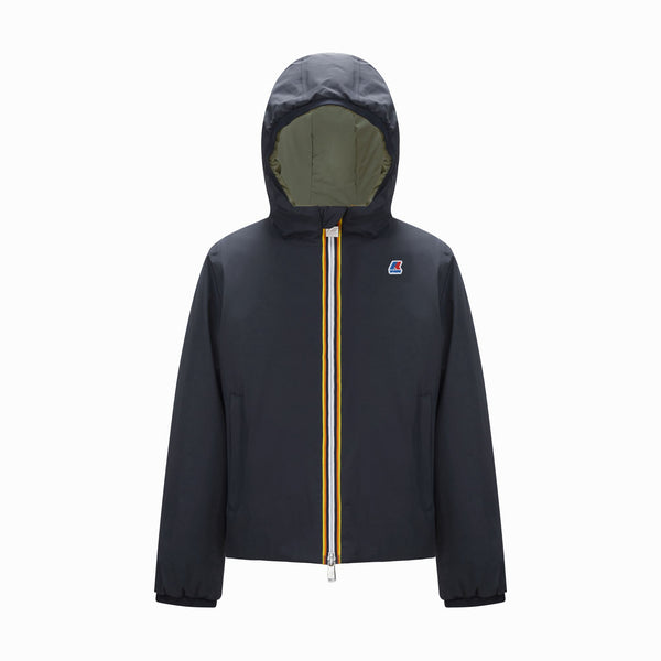 k way P. JACQUES WARM REVERSIBLE BLUE DEPTH-GREEN BLACKISH