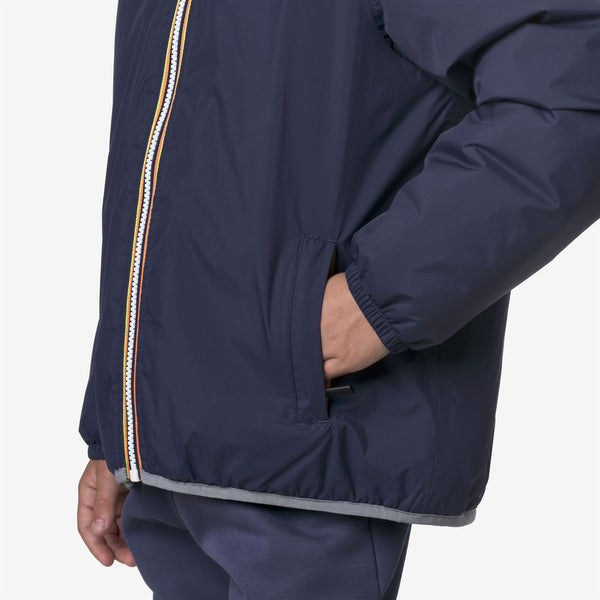 K Way P. LE VRAI 4.0 CLAUDE ORSETTO BLUE DEEP COBALT-GREY MD