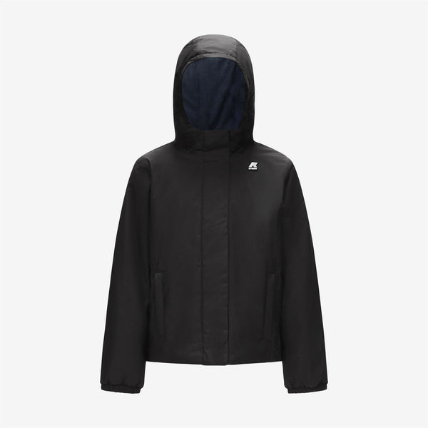 k way P. LILY MICRO RIPSTOP MARMOTTA BLACK PURE-BLUE DEPTH