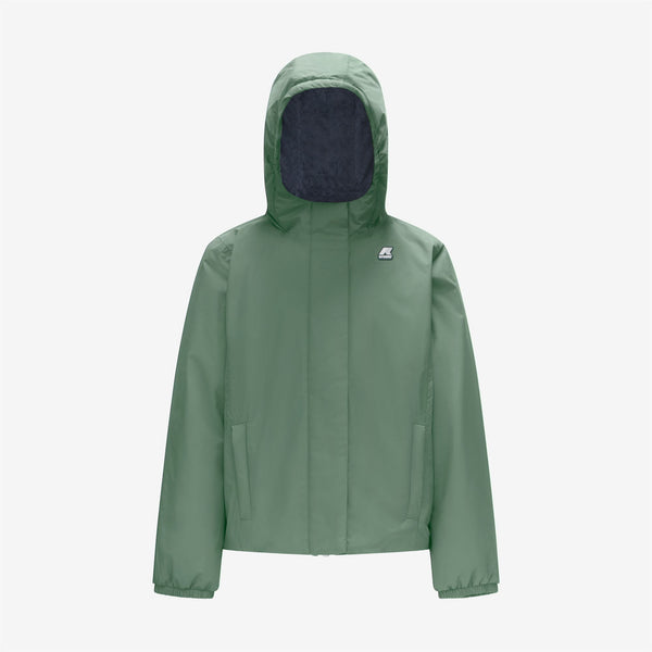 k way P. LILY MICRO RIPSTOP MARMOTTA GREEN LAUREL-BLUE DEPTH