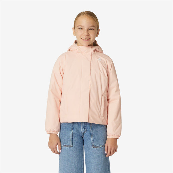 K Way P. LILY MICRO RIPSTOP MARMOTTA PINK DAFNE-GREY GOAT