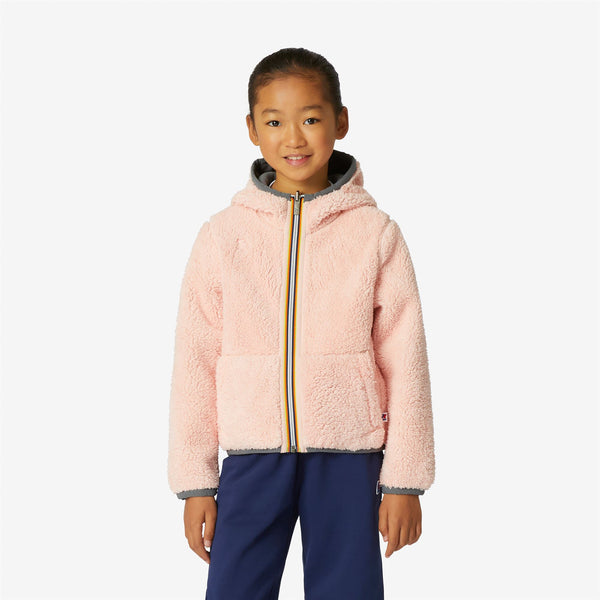 K Way P. LILY POLAR REVERSIBLE GREY MD STEEL-PINK DAFNE