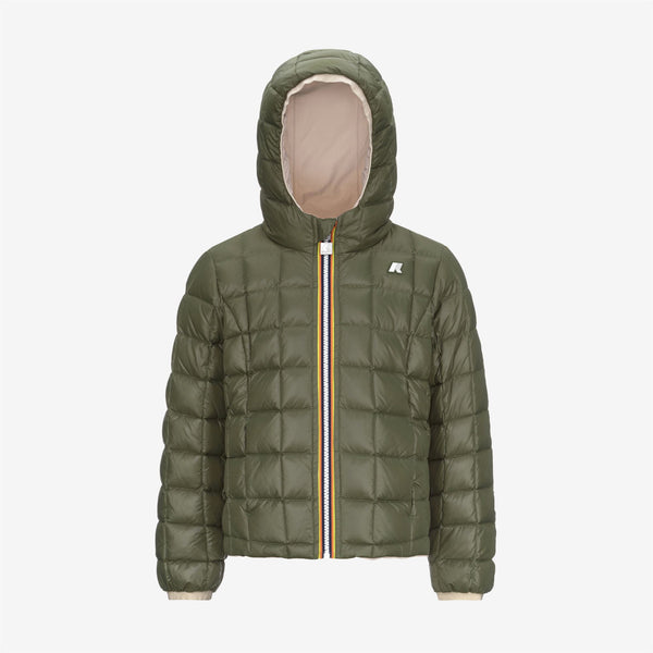 K Way P. LILY ST THERMO REVERSIBLE PINK TINT-GREEN CYPRESS