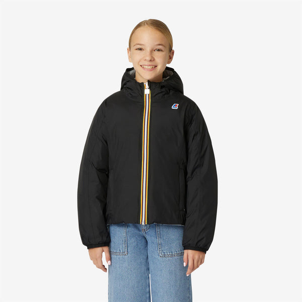 K Way P. LILY THERMO PLUS.2 REVERSIBLE BLACK PURE-GREY LT