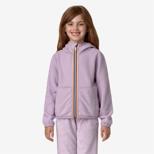 K Way P. LILY VELOUR POLAR REVERSIBLE VIOLET LT LILAC