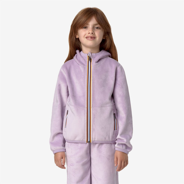 K Way P. LILY VELOUR POLAR REVERSIBLE VIOLET LT LILAC
