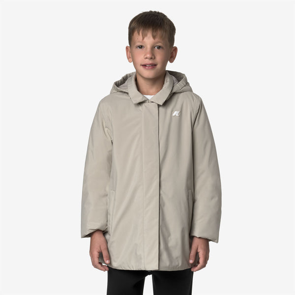 K Way P. MORESE SOFT TOUCH MARMOTTA BEIGE CASHMERE-GREY GOAT