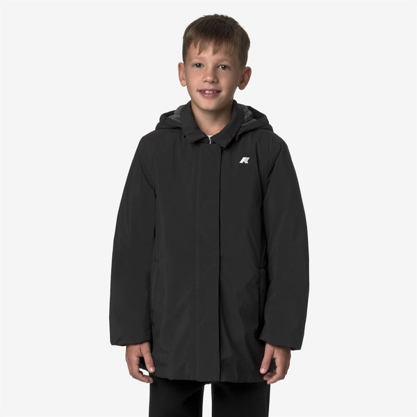 K Way P. MORESE SOFT TOUCH MARMOTTA BLACK PURE-BLUE AIRFORCE