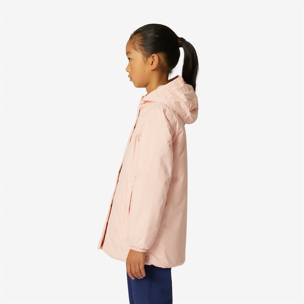 K Way P. SOPHIE MICRO RIPSTOP MARMOTTA PINK DAFNE-GREY GOAT