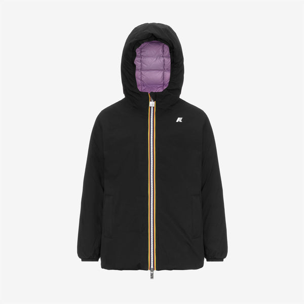 k way P. SOPHIE ST THERMO REVERSIBLE BLACK PURE-VIOLET LT LILAC