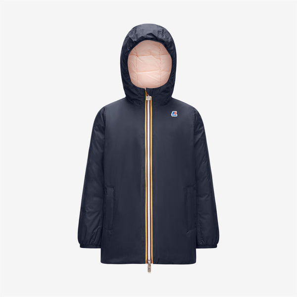 k way P. SOPHIE THERMO PLUS.2 REVERSIBLE BLUE DEPTH-PINK DAFNE